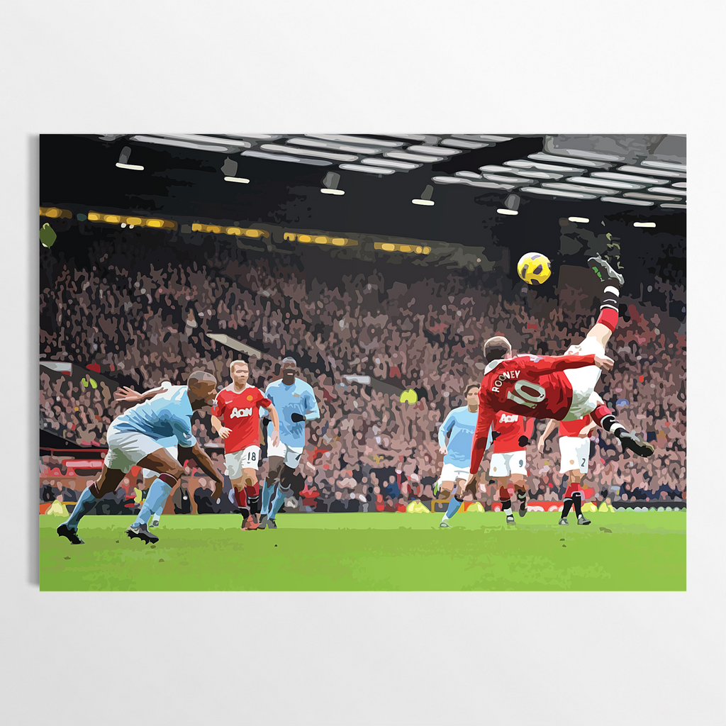 A Moment That Froze Manchester — Rooney’s Unforgettable Derby Bicycle Kick Against City