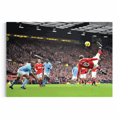 A Moment That Froze Manchester — Rooney’s Unforgettable Derby Bicycle Kick Against City