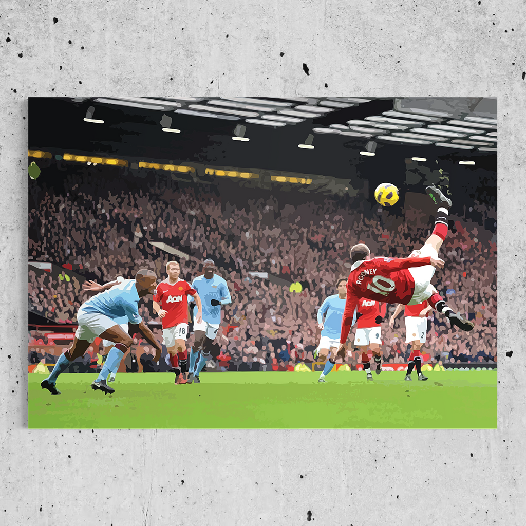 A Moment That Froze Manchester — Rooney’s Unforgettable Derby Bicycle Kick Against City