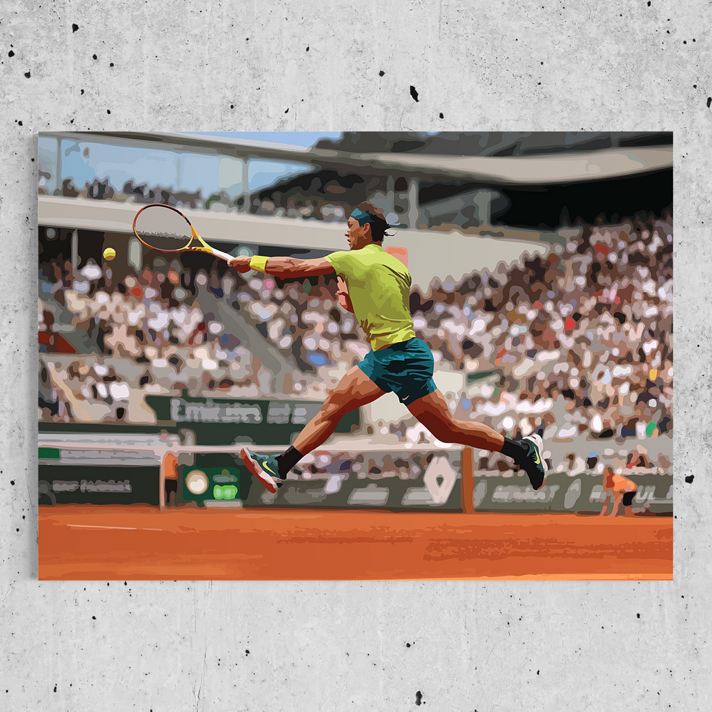 King of Clay — Rafael Nadal Unleashes the Forehand at French Open