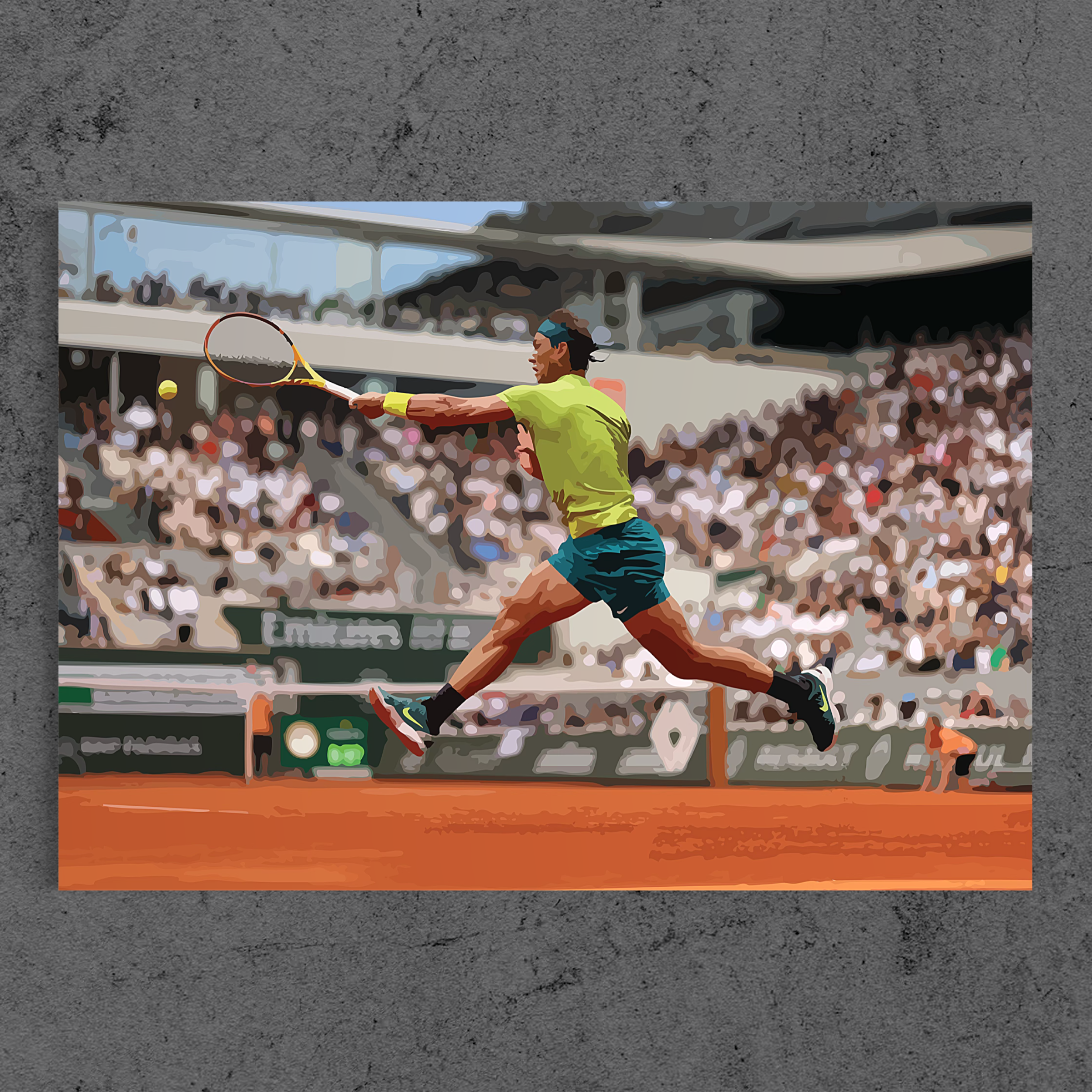 King of Clay — Rafael Nadal Unleashes the Forehand at French Open