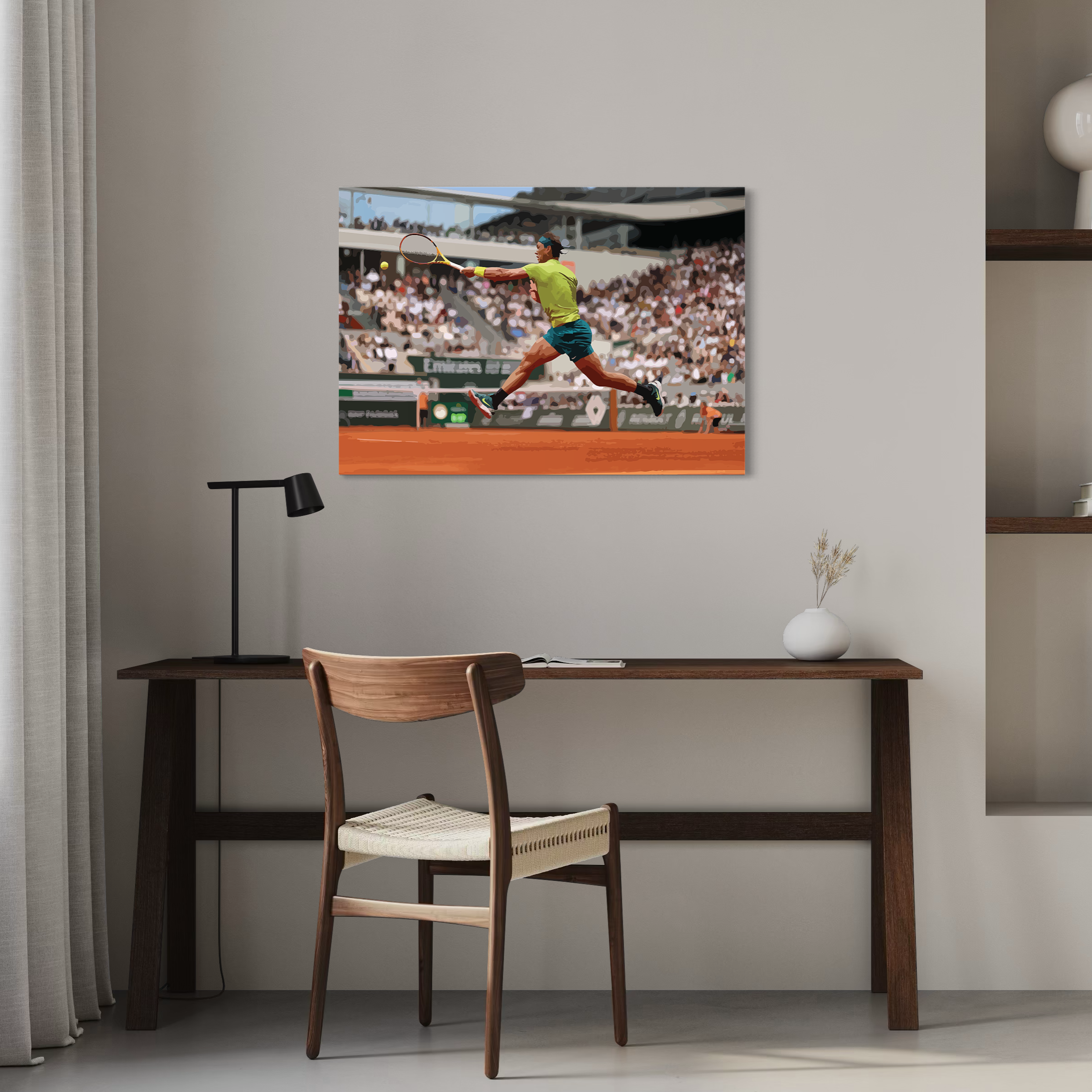 King of Clay — Rafael Nadal Unleashes the Forehand at French Open